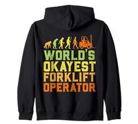 World'S Okayest Certified Forklift Operator Evolution Sudadera con Capucha