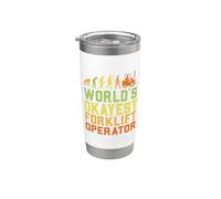 World's Okayest Certified Forklift Operator Evolution Vaso térmico de acero inoxidable de doble pared