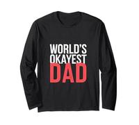 World'S Okayest Dad Padre Humor para crianza |- Manga Larga
