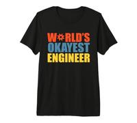 World'S Okayest Engineer Vintage Engineering Job Titiles Camiseta Premium