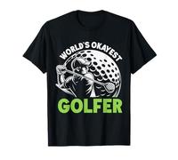 World's Okayest Golfer Golf Enthusiast Golf Lover Game Hombres Camiseta