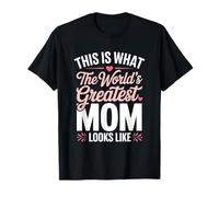 Worlds Okayest Mom Looks Like Funny Cute Mothers Day Joke Camiseta