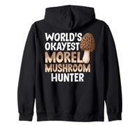 Worlds Okayest Morel Cazador de hongos Morillas de búsqueda Sudadera con Capucha