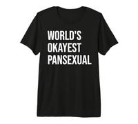 World'S Okayest Pansexual Pan Pride LGBT Gay Queer LGBTQ Camiseta Premium