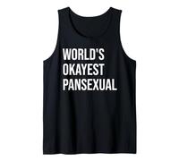World'S Okayest Pansexual Pan Pride LGBT Gay Queer LGBTQ Camiseta sin Mangas
