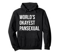 World'S Okayest Pansexual Pan Pride LGBT Gay Queer LGBTQ Sudadera con Capucha