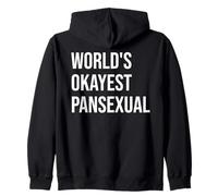 World'S Okayest Pansexual Pan Pride LGBT Gay Queer LGBTQ Sudadera con Capucha