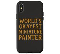 World'S Okayest Pintor Miniatura Divertido Hobby Gamer Diseño Carcasa para iPhone X/XS