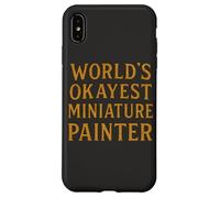 World'S Okayest Pintor Miniatura Divertido Hobby Gamer Diseño Carcasa para iPhone XS MAX
