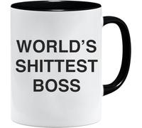 World's SHITTEST Boss, Juego de taza y caja de regalo 325 ml