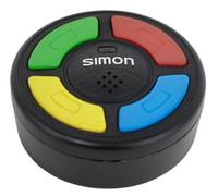 Worlds Smallest Simon - Réplica exacta del juego de memoria electrónica original, solo 5 cm de diámetro, con cuatro botones de ventana de colores y sonidos tonales auténticos, recomendado para mayores