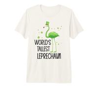 World'S Tallest Leprechaun St Patricks Flamingo Shenanigan Camiseta Premium