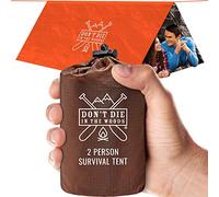 World's Toughest Ultralight Survival Tent - Tienda de campaña ultraligera de supervivencia, 2 personas, tipo túnel, mylar, emergencias, paracord, todo el año, cualquier clima, senderismo, botiquines
