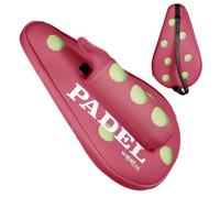 WORLin360- Funda para Pala de Padel, con Bolsillo para Pelotas, Funda para Raquetas de Padel, paletero de Padel. Funda térmica pádel. Diseño Especial.(roja)