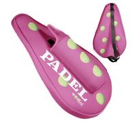 WORLin360- Funda para Pala de Padel, con Bolsillo para Pelotas, Funda para Raquetas de Padel, paletero de Padel. Funda térmica pádel. Diseño Especial.(Rosa)