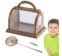 Worm Catcher, Butterfly Collecting Tool, Foldable Fly Catcher, Multifunctional, 7.68x6.69x5.91inches Perfect for Hiking, Camping, Garden, Kids Ages 3-12 Outdoor Fun