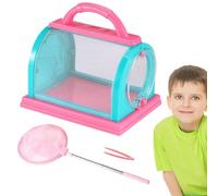 Worm Catcher, Butterfly Collecting Tool, Foldable Fly Catching Net, 7.68x6.69x5.91 Inches, Lightweight Multifunctional Design, Safe Easy Grip Handle, for Ages 3 to12