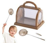 Worm Catcher, Butterfly Collecting Tool, PP Fly Catcher Tool, Foldable Multifunctional Design, Portable and Lightweight, for Hiking Garden Camping Kids Age 3-12, 7.68x6.69x5.91 Inches