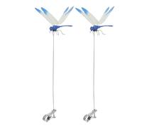Worm Control Dragonfly Clips - Decorative Outdoor Patio Clips for Lawns, Yards, Backyards, Balconies, Flower Beds, and Garden Pathways, Perfect for Gardeners and Landscapers, 12.2x5.51 inches