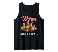 Worm Farm Compost: Elimina los residuos del vermicompostaje: Humor Camiseta sin Mangas