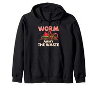 Worm Farm Compost: Elimina los residuos del vermicompostaje: Humor Sudadera con Capucha