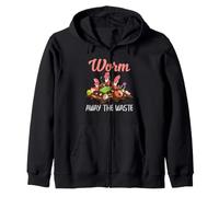 Worm Farm Compost: Elimina los residuos del vermicompostaje: Humor Sudadera con Capucha