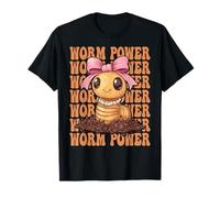 Worm Power Worm Farmer Farming Vermiculture Girl Mom Camiseta