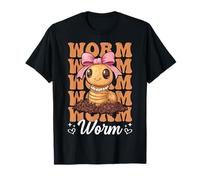 Worm Power Worm Farmer Farming Vermiculture Girl Mom Camiseta