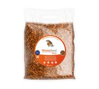 Wormfeed Mix - Combinación de Insectos Alta Calidad 1 kg - Mezcla de Larvas de Tenebrio y Mosca para Aves, Reptiles, Roedores y Peces - Alto en Proteínas y con Omega 3 y 6 - Producción Europea -