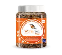 Wormfeed Mix - Combinación de Insectos Alta Calidad 250 g - Mezcla de Larvas de Tenebrio y Mosca para Aves, Reptiles, Roedores y Peces - Alto en Proteínas y con Omega 3 y 6 - Producción Europea -