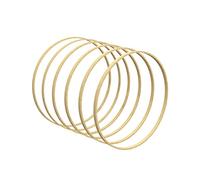 Worown 6 Piezas 20 cm Bambú Anillos Florales de Madera, Anillos de Bambú para Manualidades, Anillos de Bambú para Coronas de Madera para Bodas DIY Coronas de Navidad Decoración