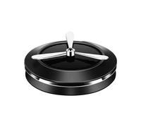 Worparsen Ambientador solar para coche, rotación de 360 grados, aromaterapia, potencia de 360 °, fragancia natural, purificador automático para accesorios, negro