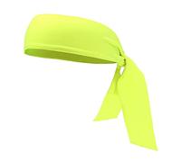 Worparsen Diadema deportiva para hombre, banda para el pelo, bufanda pirata, absorción de sudor, accesorio transpirable, a prueba de humedad, bufanda pirata para tenis, amarillo fluorescente