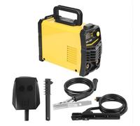 Worparsen - Máquina de soldadura MIG sin gas 3 en 1, 140 A, aparato de soldadura portátil 110 V/220 V, pantalla digital LED, kit de soldadura para casa con máscara, cepillo, cables y accesorios (B)