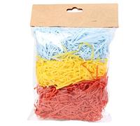 Worparsen Papel triturado de rafia Papel de relleno colorido para envolver regalos, papel de relleno con purpurina crea atmósfera que no se decolora A
