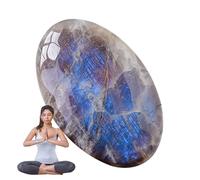 Worry Stone - 5-6cm Crystal, Portable Fidget Palm Stone, crystal Purely Handmade Worry Pocket Stones | Multipurpose Smooth Handmade Elegant Rainbow Moonstone Gem For Pressure Stress Relief Me
