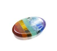 Worry Stones for Kids, Chakra Crystals and Healing Stones, Oval Palm Stone, Thumb Stone, Crystals for Beginners, Meditation Accessories, Spiritual Gifts for Women (1PCS)