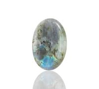 Worry Stones Labradorite Stones for Kids, Chakra Crystals and Healing Stones, Oval Palm Stone, Thumb Stone, Crystals for Beginners, Spiritual Gifts for Women, Meditation Accessories (1PCS)