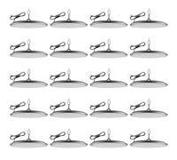 Worshow 20 Pack 500W UFO LED Lámpara de Alta Bahía, 50000LM 6500K Blanco Frío LED Iluminación Comercial, IP65 Impermeable Luces de Garaje Para Garajes, Tiendas, Fábricas, Granero