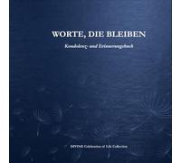 Worte, die bleiben: Kondolenz- und Erinnerungsbuch * Celebration of Life Collection * "Pusteblume blau": mit persönlichen Eintragungen während oder ... blau - 150 Seiten, 21,5 x 21,5 cm