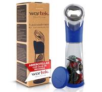 wortek Abrebotellas con recipiente collector - abridor cerveza regalo gadgets originales abridor de botellas utensilios de cocina camper furgoneta accesorios camping - regalos originales para hombre