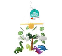 Wortek móvil bebé móvil cuna móvil cambiador - con dinosaurios de fieltro - móvil bebé para cama bebé carillón de viento para colgar bebé móvil cama campana bebé