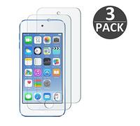 wortek Tanque [3 Pieza] Protector de Pantalla de Cristal, Protector de Pantalla [Anti Arañazos, Ultra Clear] 9H Protector de Pantalla Cristal Protector - Varios Modelos iPod Touch Gen. 5/6 Apple