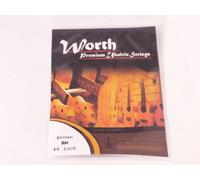 Worth BM - Cuerdas para ukelele soprano o concierto, paquete doble, color marrón