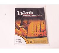 Worth CT-LG - Cuerdas para ukelele tenor (2 unidades), color transparente