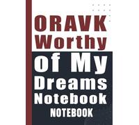 Worthy of My Dreams Notebook - ORAVK: Daily Notebook for Writing Dreams, Goals and Ideas Perfect Birthday Gift for Kids 120 Pages 6x9