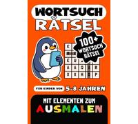 Wortsuche für Kinder 5-8 Jahre: 100+ Rätsel zum Lernen und Spaßhaben! | Rätselbuch Für Mädchen & Jungen | Ideales Geschenk für den Urlaub, Freizeit & Reisen