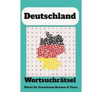Wortsuchrätsel zum Thema Deutschland: Wortsuchrätsel mit leicht lesbarer Druck zum Thema Deutschland, 15,24 x 22,86 cm, 110 Seiten | 50+ Rätsel ... Geschenk für Ferien, Feiertage und Freizeit