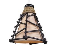 Woru Lámpara colgante decorativa Romy con madera