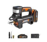 WORX 18V(20V MAX) Inflador sin Cable, Powershare, Potente Luz Led y Luz de Emergencia SOS, Alta Presión Máx. 150 PSI, 1 Batería incluida, WX092